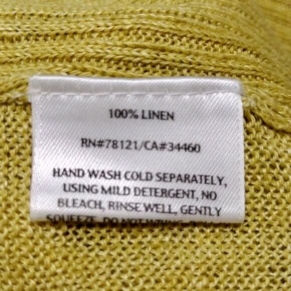 Eileen Fisher Women's 100% Italian Linen Delave Oversized Boxy Knitted Top S - Picture 9 of 9